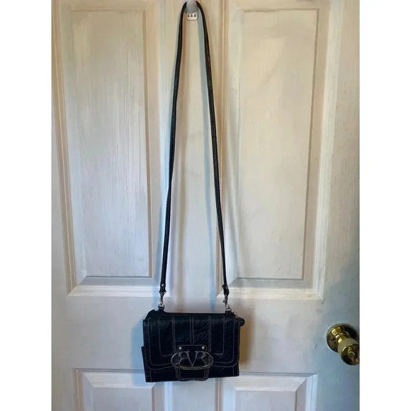 90s Y2K Faux Leather Crocodile Print Victoria Roberts Quality Crossbody Purse - Picture 5 of 7